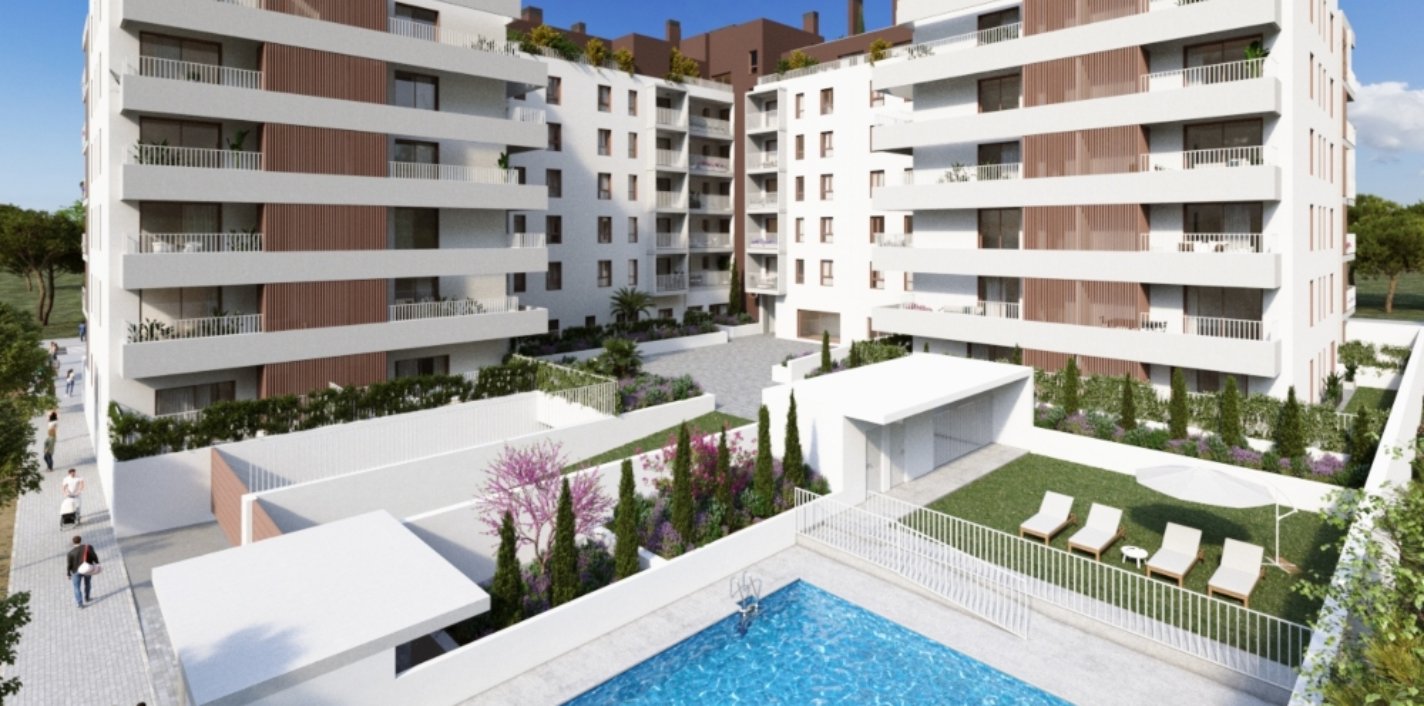 Así será la promoición Finley de AEDAS Homes en el nuevo barrio de Los Ahijones en el sureste de Madrid