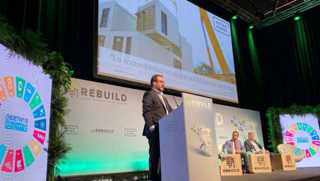 Diego Demaría, Director de Sostenibilidad de AEDAS Homes, en REBUILD 2022